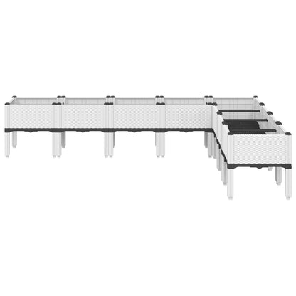 Jardinera Con Patas Pp Blanco 200x160x42 Cm_2