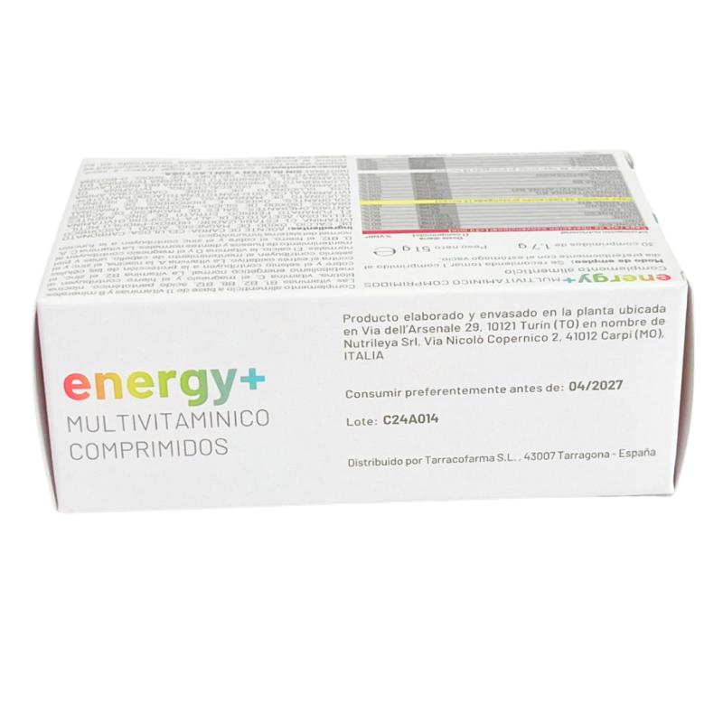 Energy+ Multivitamínico Con Liberación Prolongada – 11 Vitaminas Y 8 Minerales Para Energía Y Recuperación_2