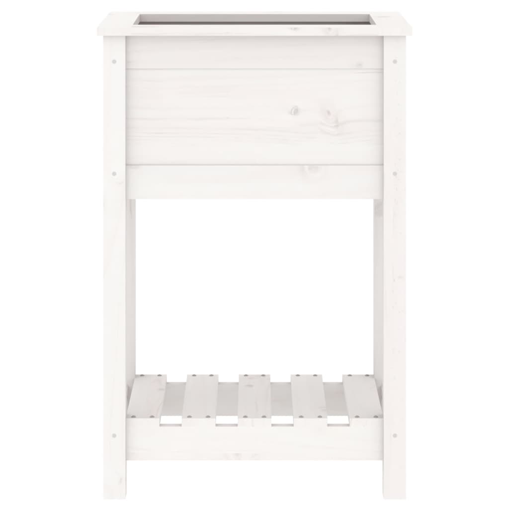 Jardinera De Madera Maciza De Pino Blanco 54x34,5x81 Cm_4