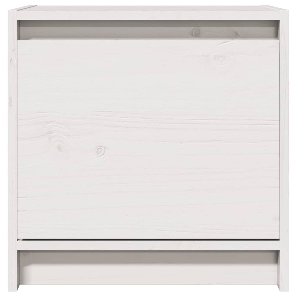 Mesitas De Noche 2 Uds Madera Maciza Pino Blanco 40x30,5x40 Cm_1