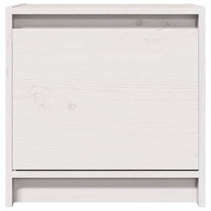 Mesitas De Noche 2 Uds Madera Maciza Pino Blanco 40x30,5x40 Cm_1