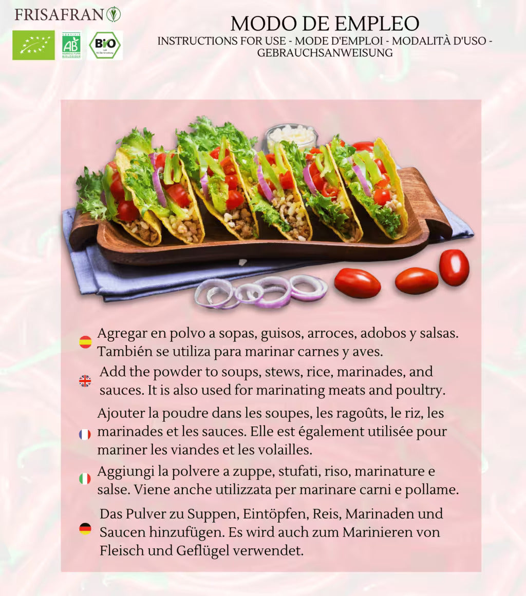 Cayena En Polvo Ecológica - Calidad Y Sabor | Frisafran 200 G_4