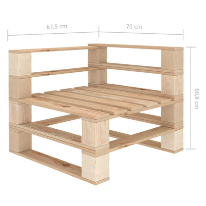 Vidaxl Juego De Muebles De Palés Para Jardín 6 Piezas De Madera_2