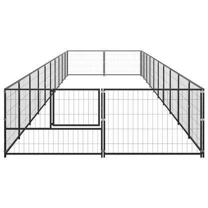 Perrera Acero 20 M² Negra_4