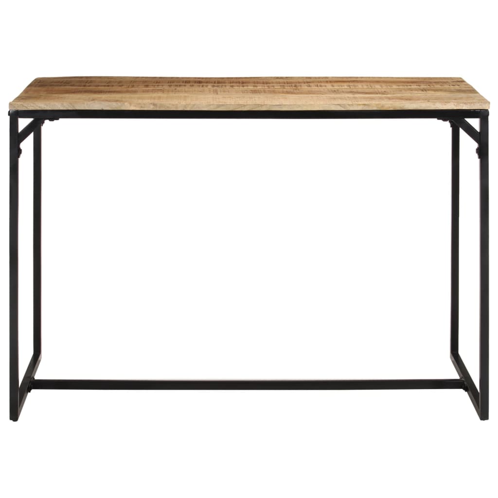 Mesa De Comedor Madera Maciza De Mango Rugosa 110x55x75 Cm_0
