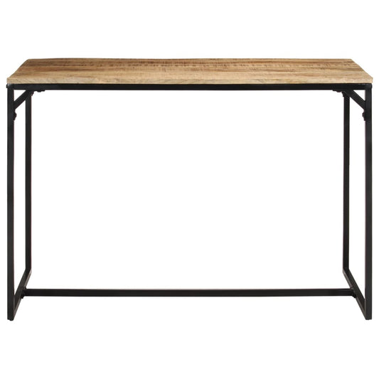 Mesa De Comedor Madera Maciza De Mango Rugosa 110x55x75 Cm_0