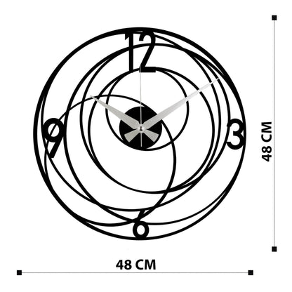 Reloj De Pared Metal Círculos_1