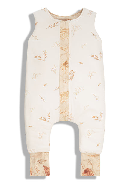 Saco De Dormir Con Pies Reversible T-xs Jersey Algodón Sand-botanic