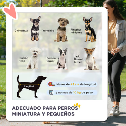 Pawhut Cochecito Para Mascotas Plegable Con Toldo Ajustable 76,5x52x95 Cm Gris_3