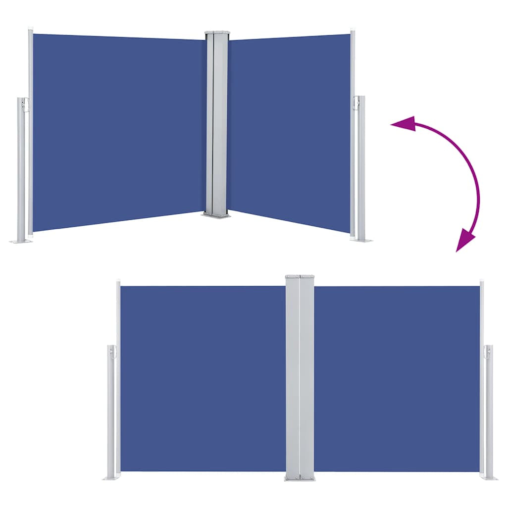 Vidaxl Toldo Lateral Retráctil Azul 120x600 Cm_4