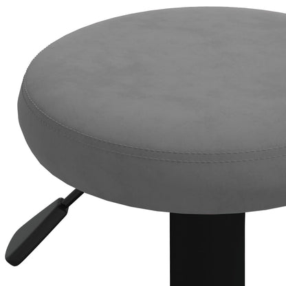 Taburetes De Cocina 2 Unidades Terciopelo Gris Oscuro_5