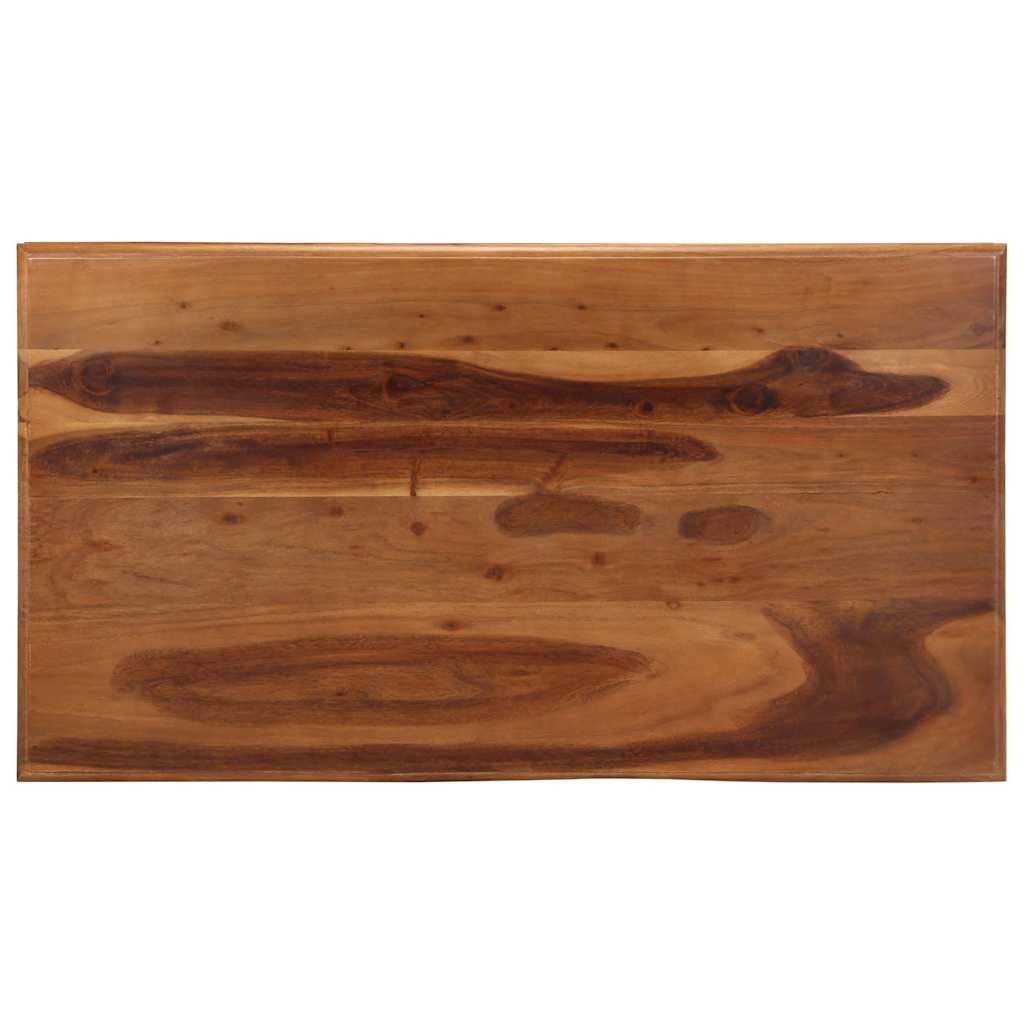 Mesa De Centro De Madera Maciza 110x60x40 Cm Acacia_2
