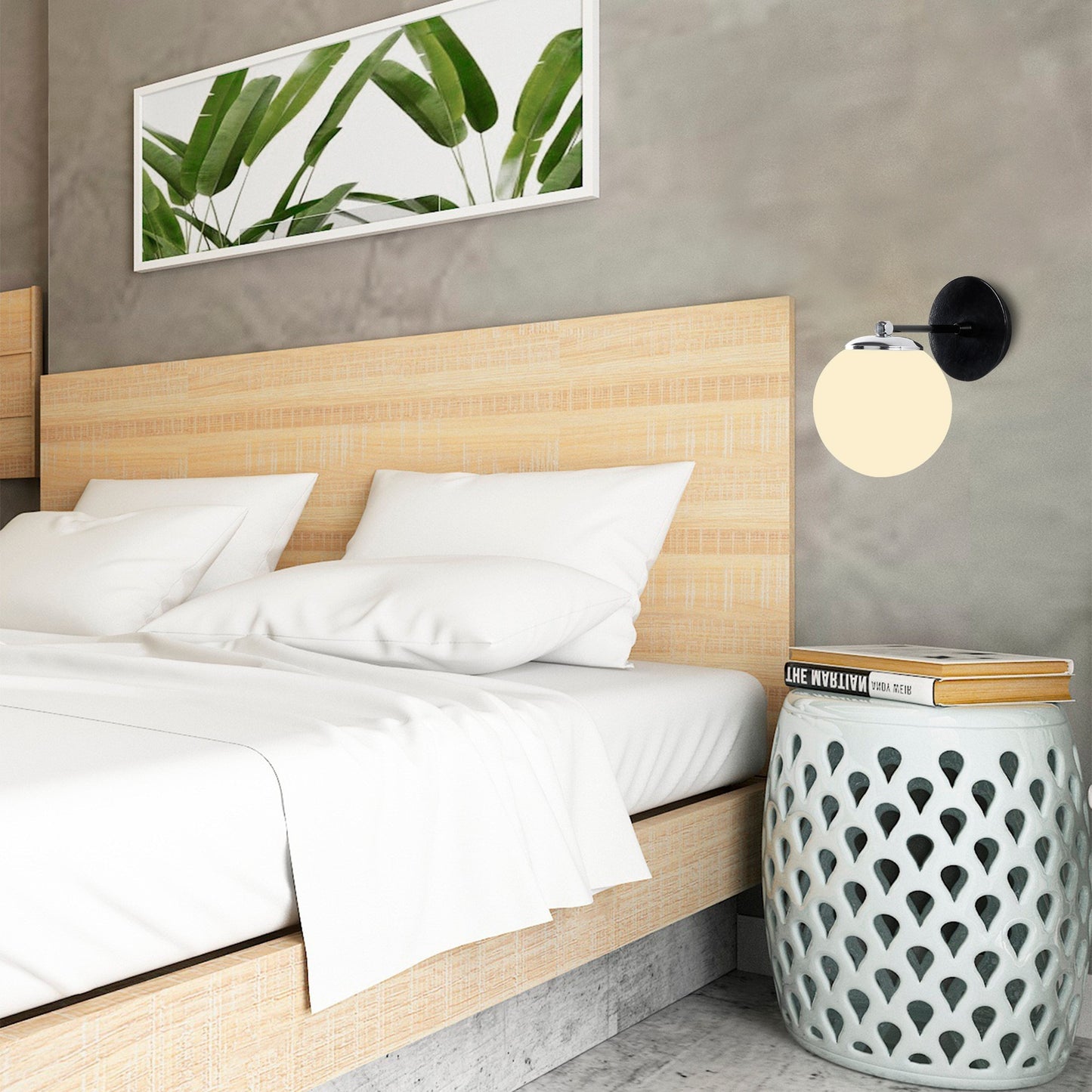 Aplique De Pared, Metal , Negro, 15x24x24, Casquillo E 27 Max 40 W