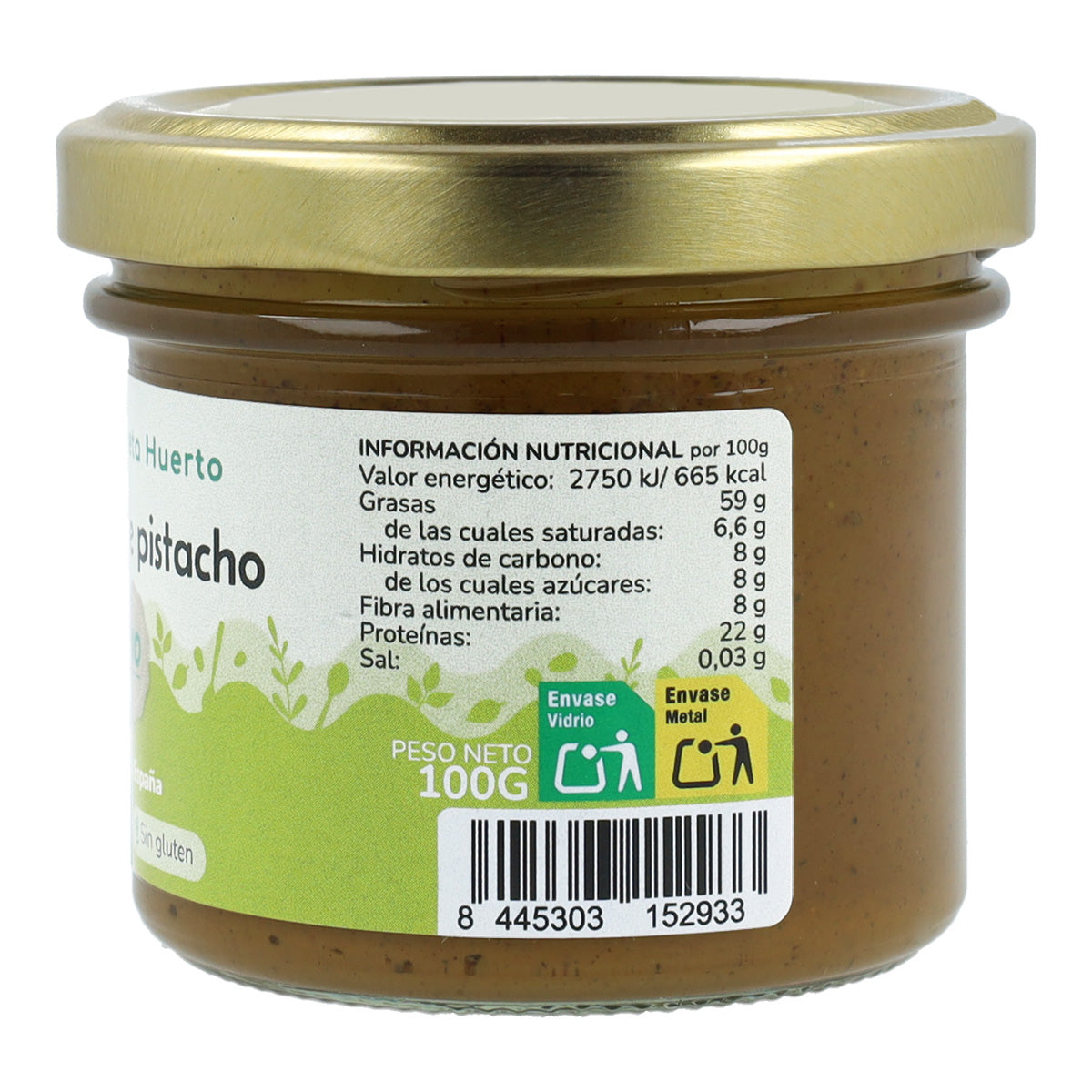 Pack 2x Crema de Pistacho 100% ECO Planeta Huerto 100 g