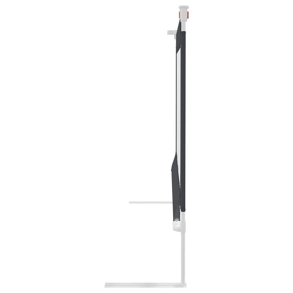 Vidaxl Barandilla De Seguridad Cama De Niño Tela Gris Oscuro 90x25 Cm_3