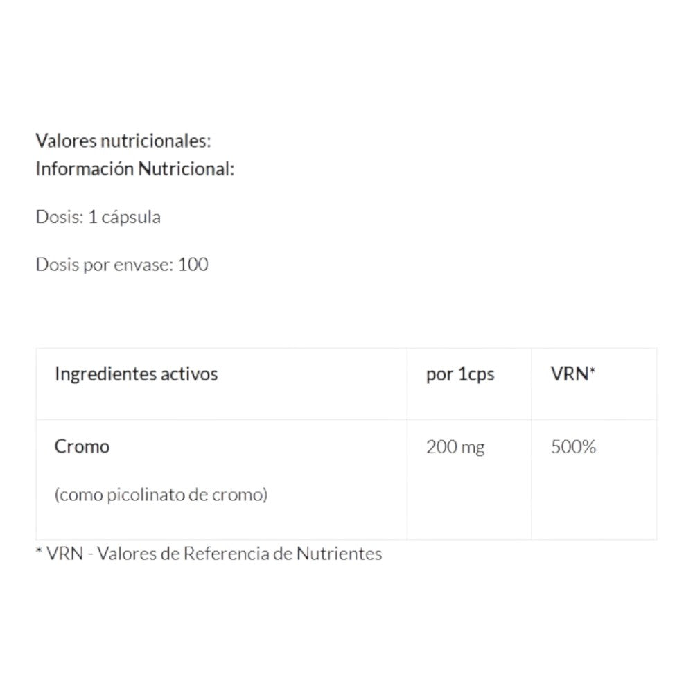 Chromium Picolinate 100 Caps_1