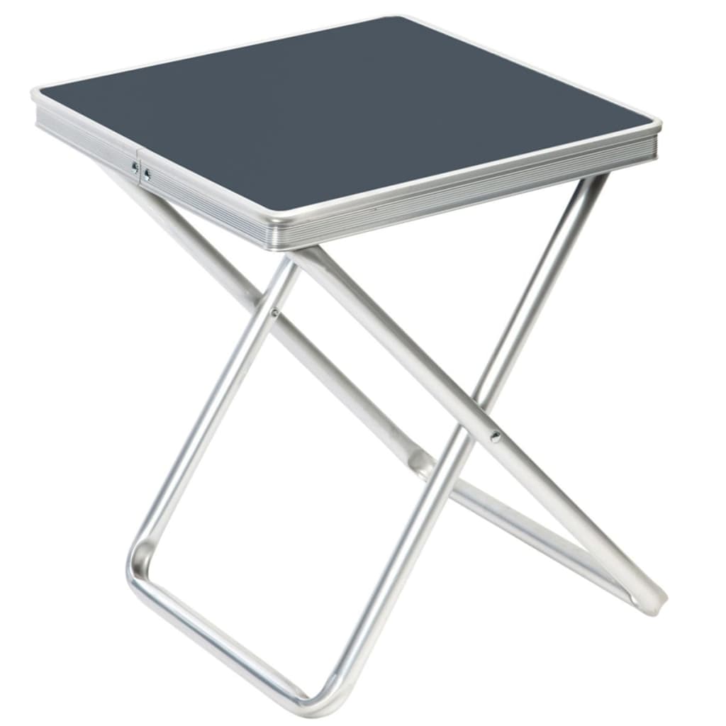 Camp Gear Taburete Plegable De Camping Aluminio Gris 1404346_2