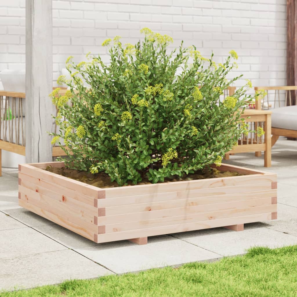 Jardinera Madera Maciza De Pino 100x100x26,5 Cm_2