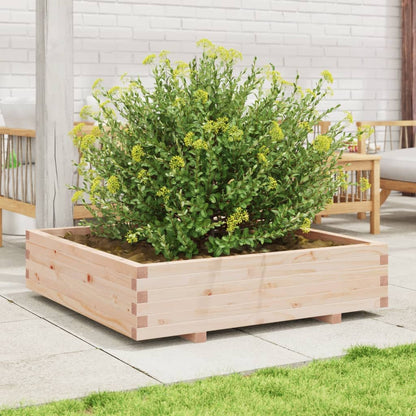 Jardinera Madera Maciza De Pino 100x100x26,5 Cm_2