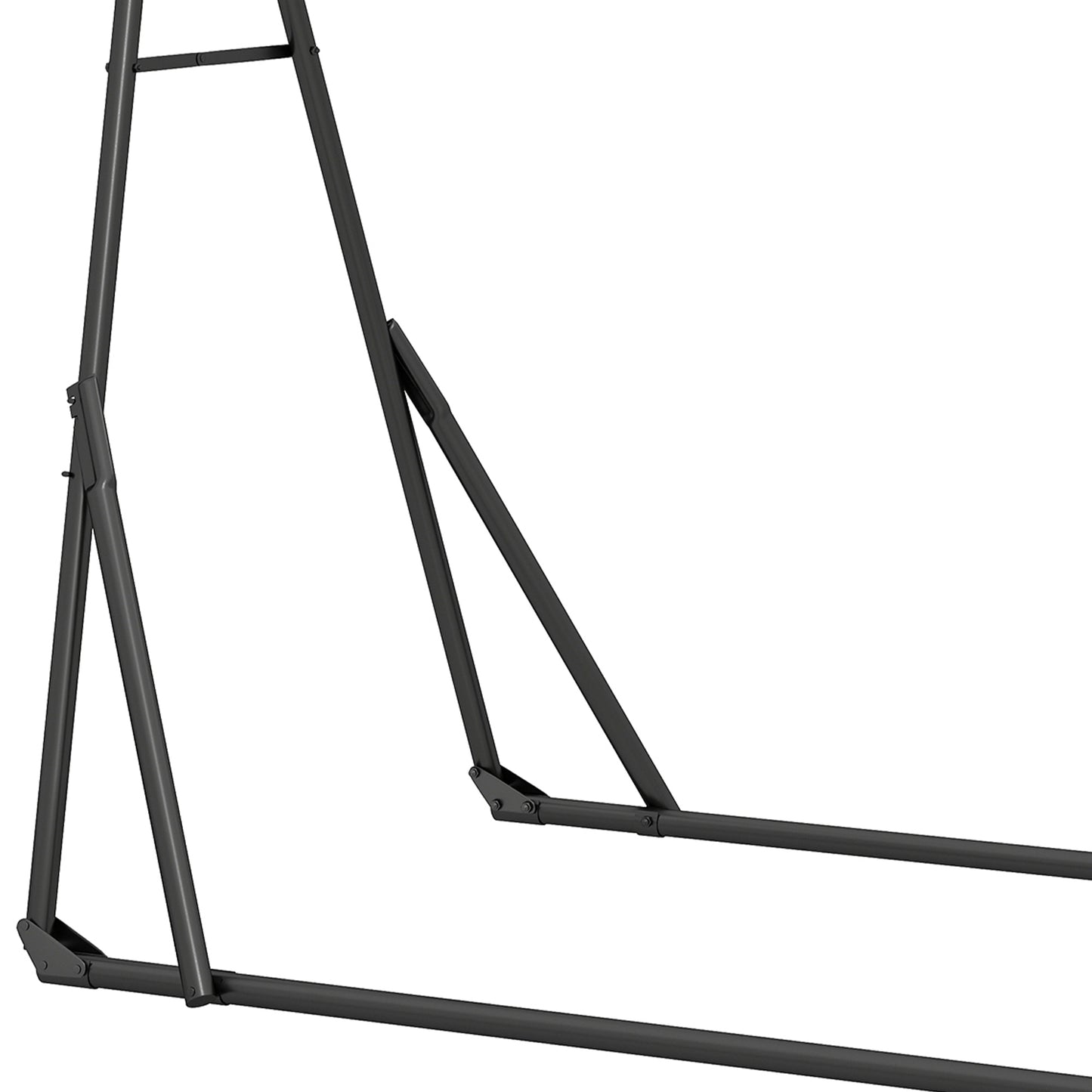 Outsunny Soporte Para Hamaca Plegable Largo 290 Cm Longitud Ajustable Negro_3