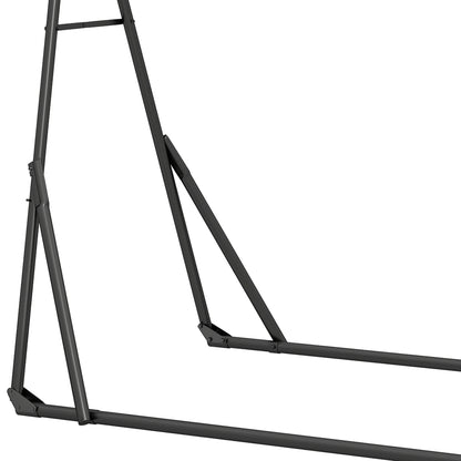 Outsunny Soporte Para Hamaca Plegable Largo 290 Cm Longitud Ajustable Negro_3