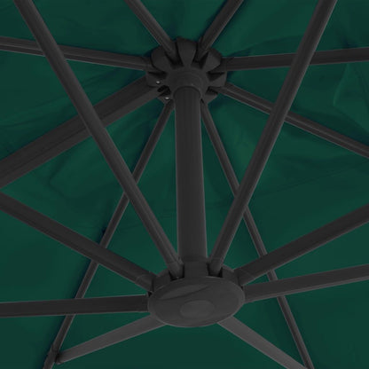 Vidaxl Sombrilla Jardín Voladiza Con Palo De Aluminio Verde 300x300 Cm_4