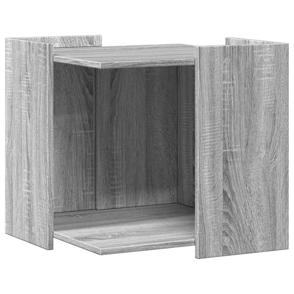 Vidaxl Mueble Arenero Para Gatos Madera Gris Sonoma 53x53x51 Cm_0