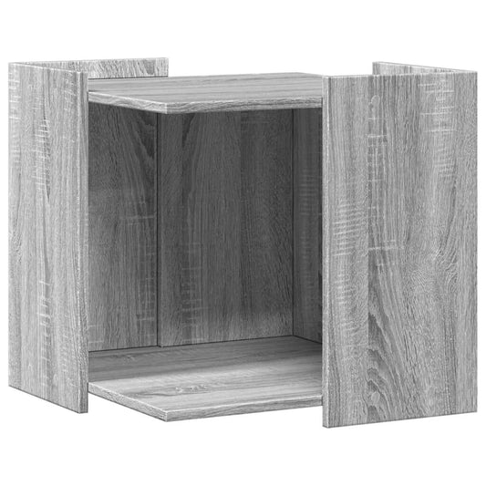 Vidaxl Mueble Arenero Para Gatos Madera Gris Sonoma 53x53x51 Cm_0