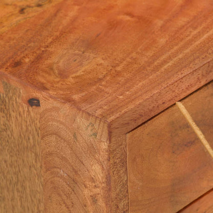 Mesita De Noche De Madera Maciza De Mango 43x30x58 Cm_4