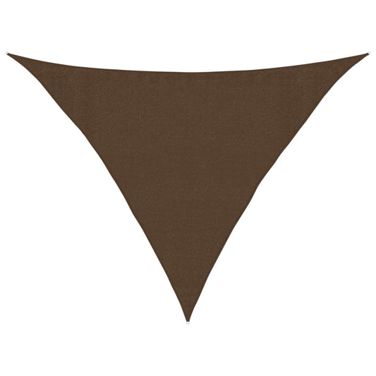 Vidaxl Toldo De Vela Hdpe Marrón 160 G/m² 3,5x3,5x4,9 M_0