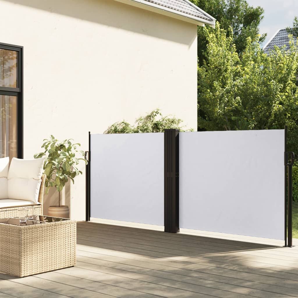Vidaxl Toldo Lateral Retráctil Blanco 120x1200 Cm_1