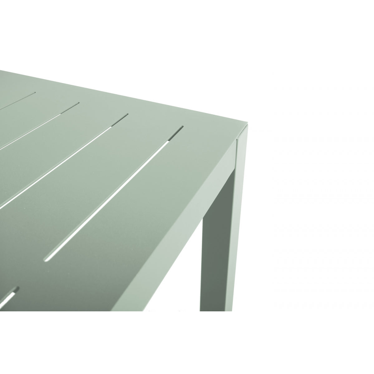 Mesa Alta Inari Verde Para 4 Personas Aluminio 140x70x103cm - Mobiliario De Jardin_2