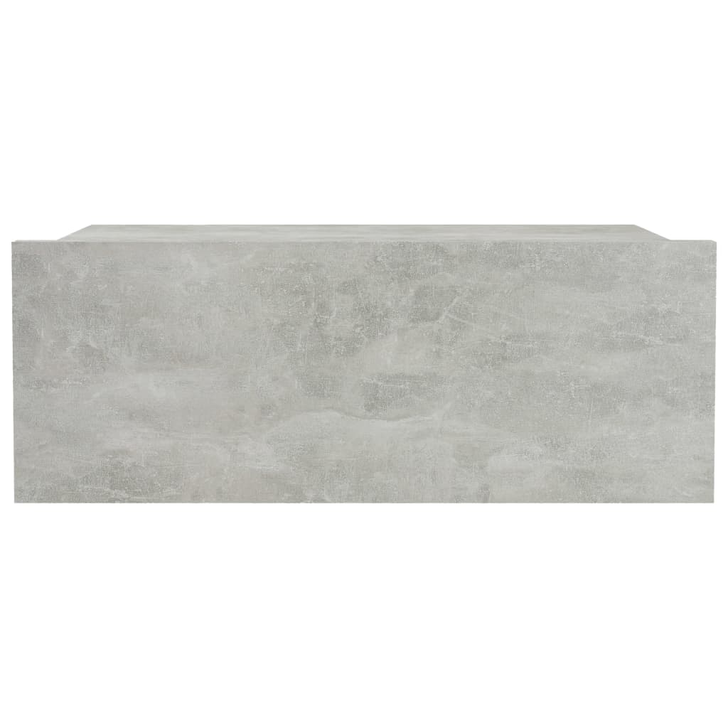 Mesitas De Noche Flotantes 2 Ud Madera Ingeniería Gris Hormigón_2