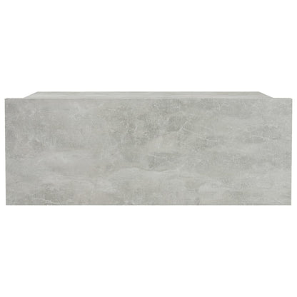 Mesitas De Noche Flotantes 2 Ud Madera Ingeniería Gris Hormigón_2