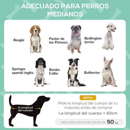 Pawhut Cama Para Mascotas Con Carpa Impermeable Para Perro Gato Exterior_3