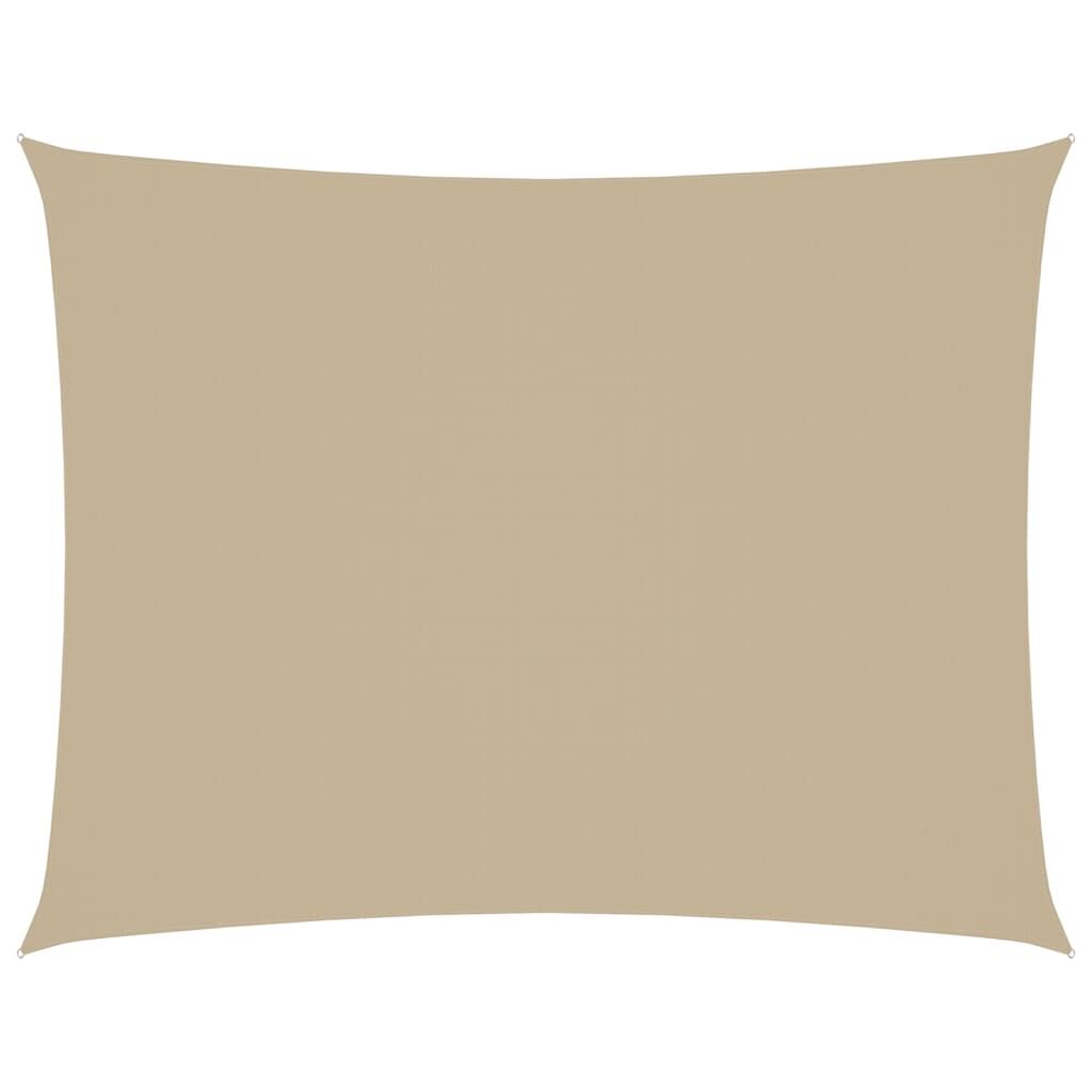 Vidaxl Toldo De Vela Rectangular Tela Oxford Beige 2x3,5 M_0