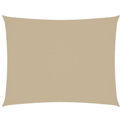 Vidaxl Toldo De Vela Rectangular Tela Oxford Beige 2x3,5 M_0