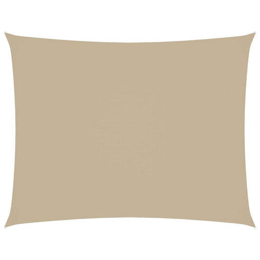 Vidaxl Toldo De Vela Rectangular Tela Oxford Beige 2x3,5 M_0
