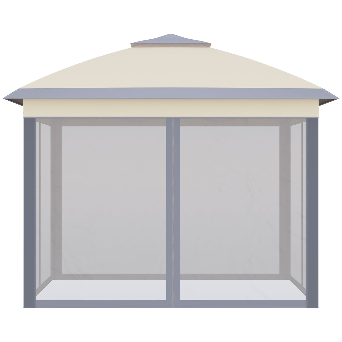 Carpa Plegable Outsunny 330x330x288 Cm Beige_3