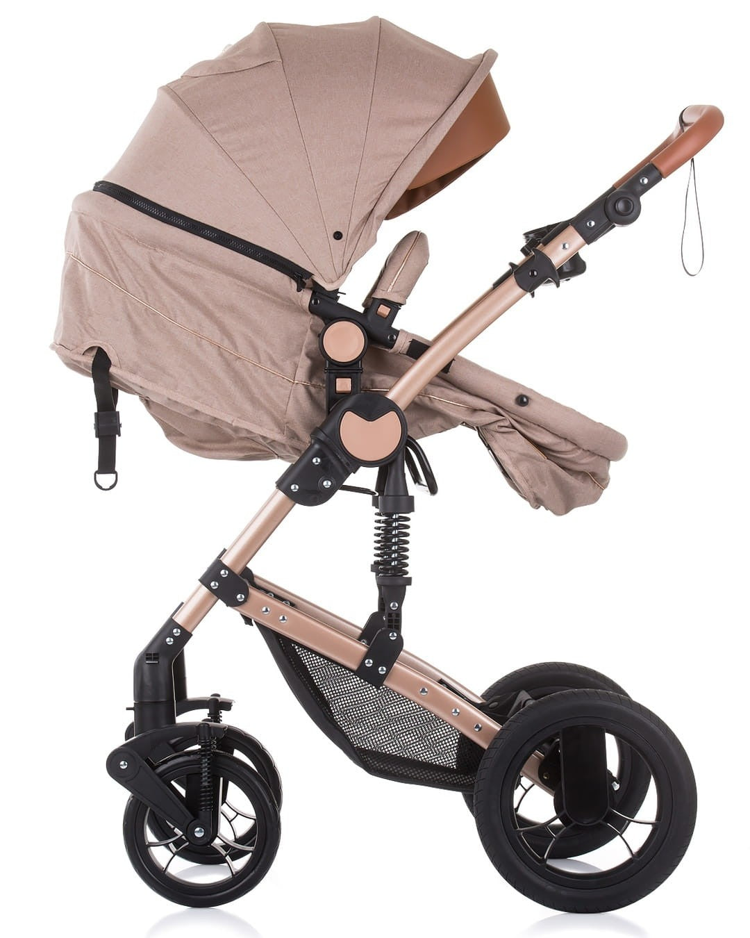 Carrito De Bebé Camea Trío Convertible Con Bolso Humus_3