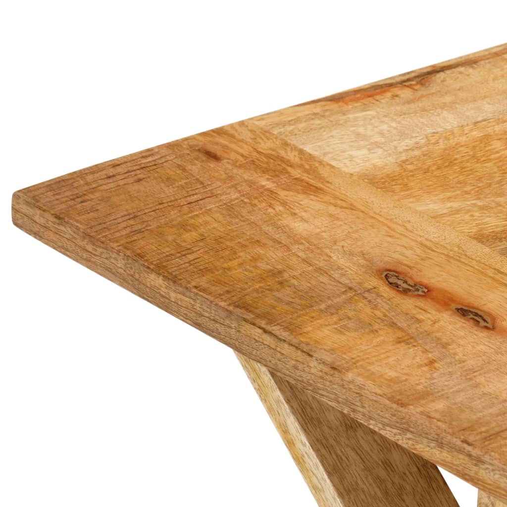 Mesa De Centro Madera Maciza De Mango 110x52x40 Cm_3