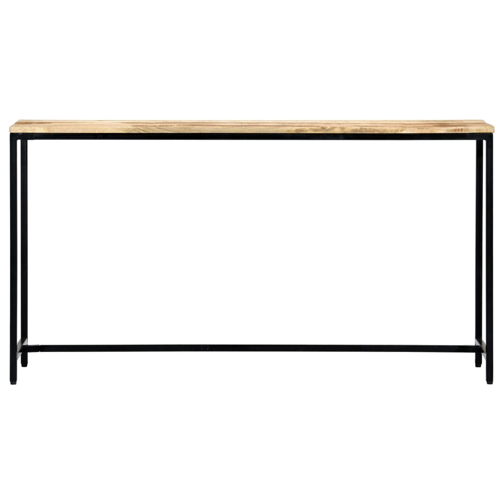 Mesa Consola De Madera Maciza De Mango En Bruto 140x35x76 Cm_0