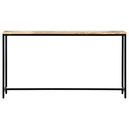 Mesa Consola De Madera Maciza De Mango En Bruto 140x35x76 Cm_0