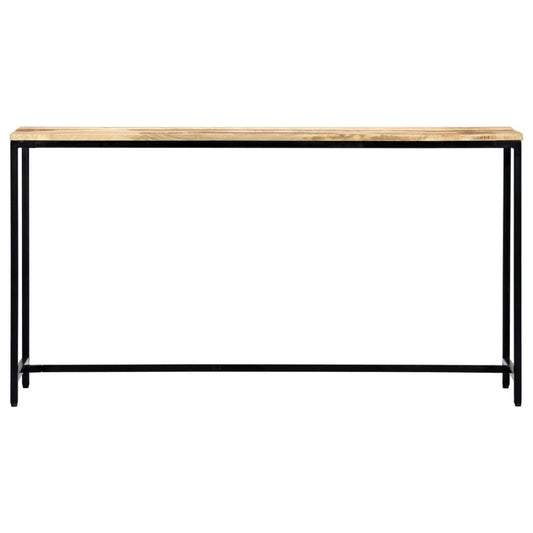 Mesa Consola De Madera Maciza De Mango En Bruto 140x35x76 Cm_0