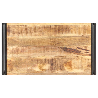Mesa De Centro De Madera De Mango Rugosa 100x55x45 Cm_2