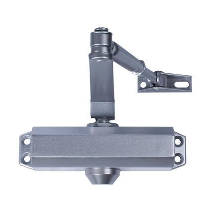 Cierra Puertas Con Retenedor Fuerza 3. Color Plata (puertas 80/100 Cm.)