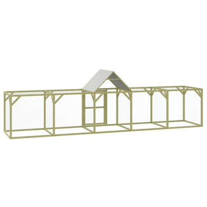 Vidaxl Gallinero Madera Maciza De Pino Impregnada 500x100x150 Cm_4