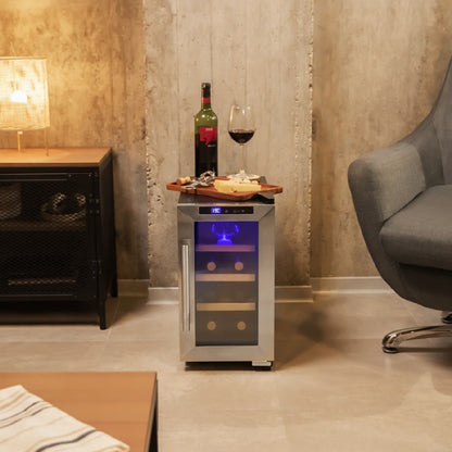 Vinoteca De 8 Botellas Bolero Grandsommelier 820 Coolwood. 23 Litros, Sistema Termoeléctrico De Enfriamiento, Alto Rendimiento, Temperatura Regulabl_1