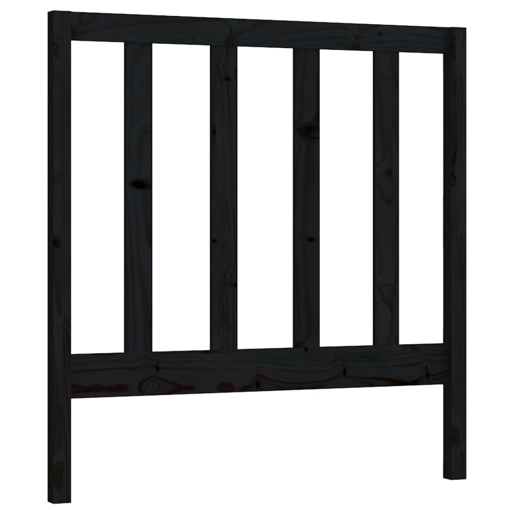 Sofá Cama Extraíble Madera Maciza De Pino Negro 2x(90x190) Cm / Vetonek_2