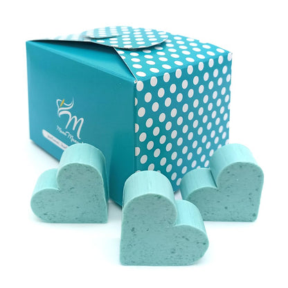 Caja Regalo 10 Jabones Aromáticos En Forma De Corazón - Aroma Flor Loto - Jabón Glicerina - Regalo Original Para Eventos_1